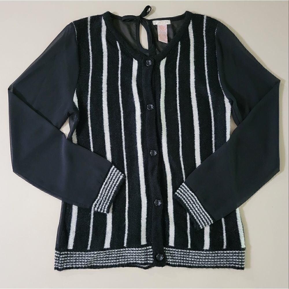 Tulle Anthropologie Women's Knit and Sheer Cardigan